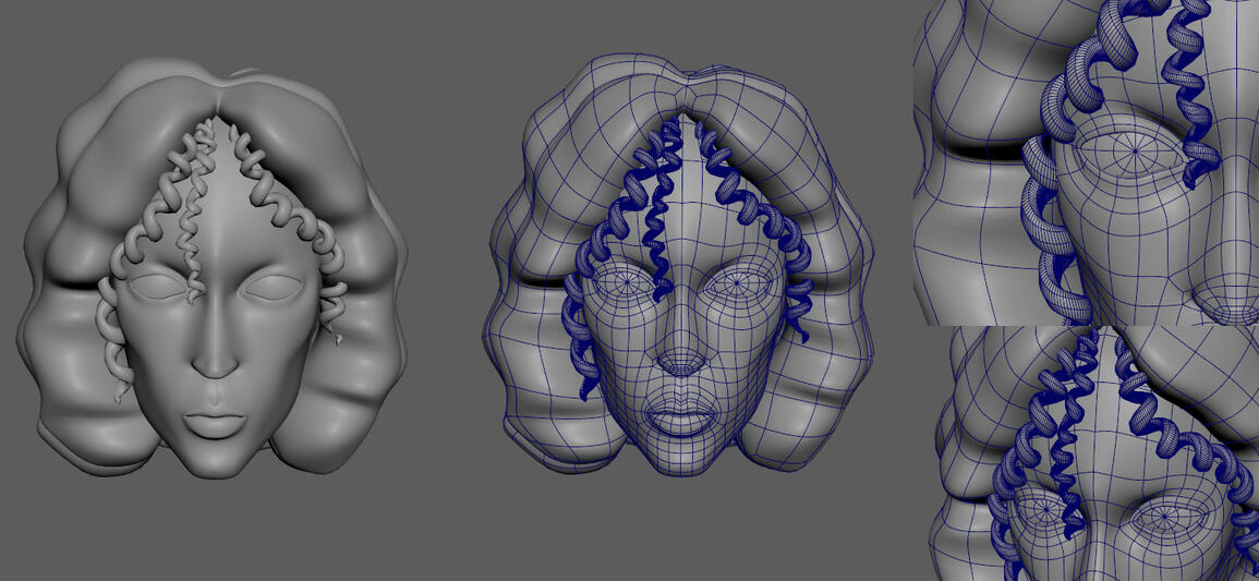 [WIP] high-poly, stylized character with hand-painted textures, ready for rig